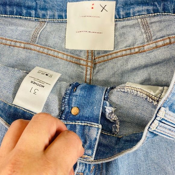 Mother The Pleated Popular Peg Straight-Leg Jeans In Intoxicated Sz 31 - Picture 8 of 12